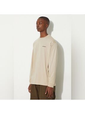 Carhartt Beige Logo Cotton Long Sleeve XL Mens 2008